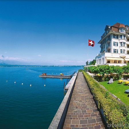 Hotel Restaurant Bellevue Au Lac Thun Exterior photo
