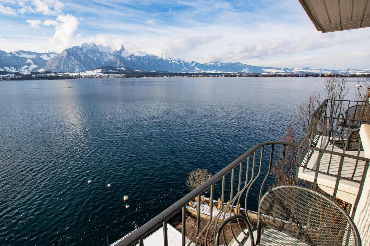 Hotel Restaurant Bellevue Au Lac Thun Exterior photo
